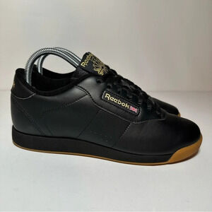 Reebok Classic Black Princess Womens Sz 9 Black LowTop Sneakers BS8457 (92 box12